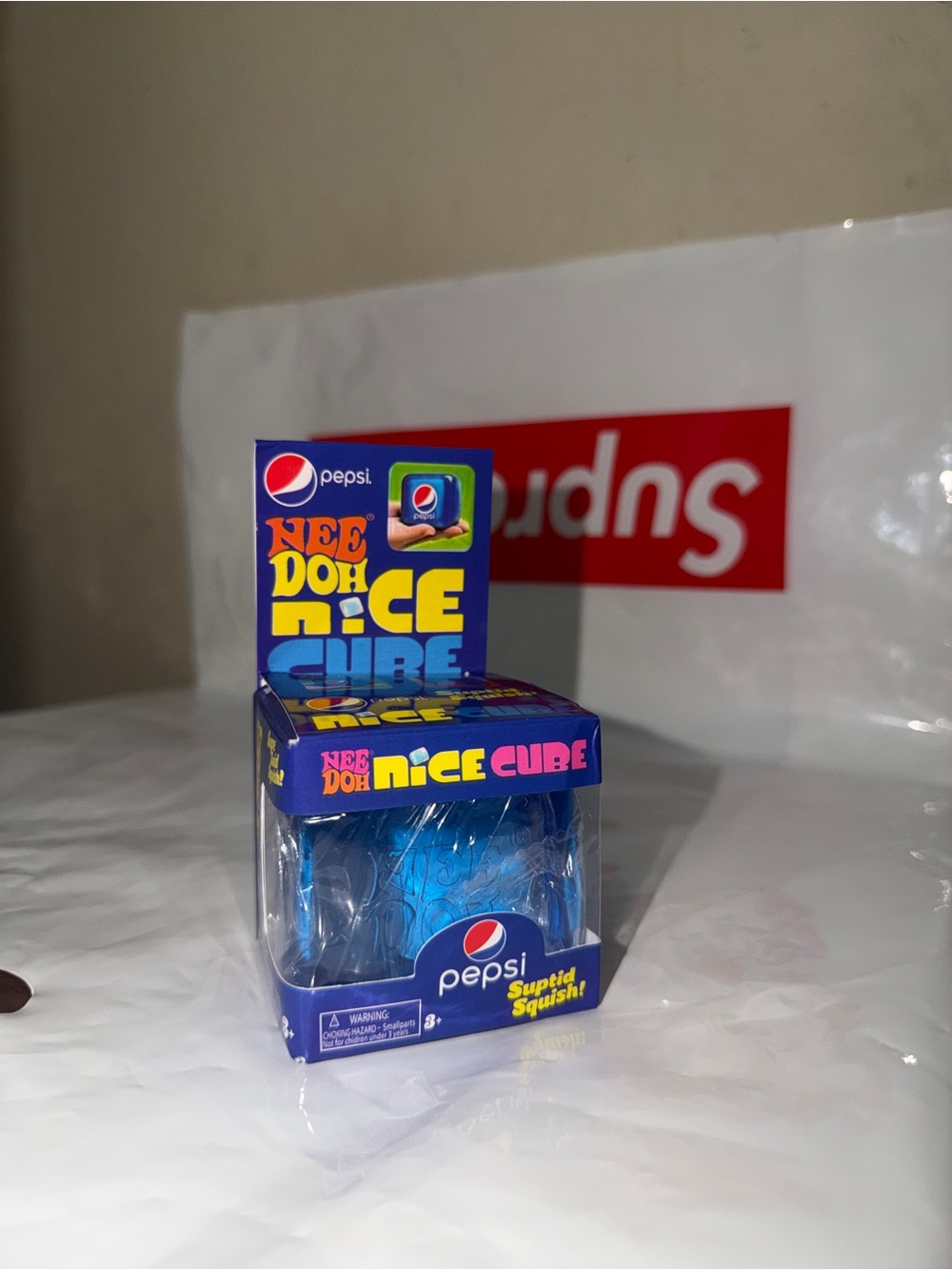 NeeDoh Nice Cube Pepsi Squishy Stress Relief Fidget Toy New Sealed